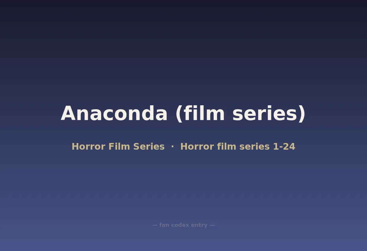 Anaconda (film series)