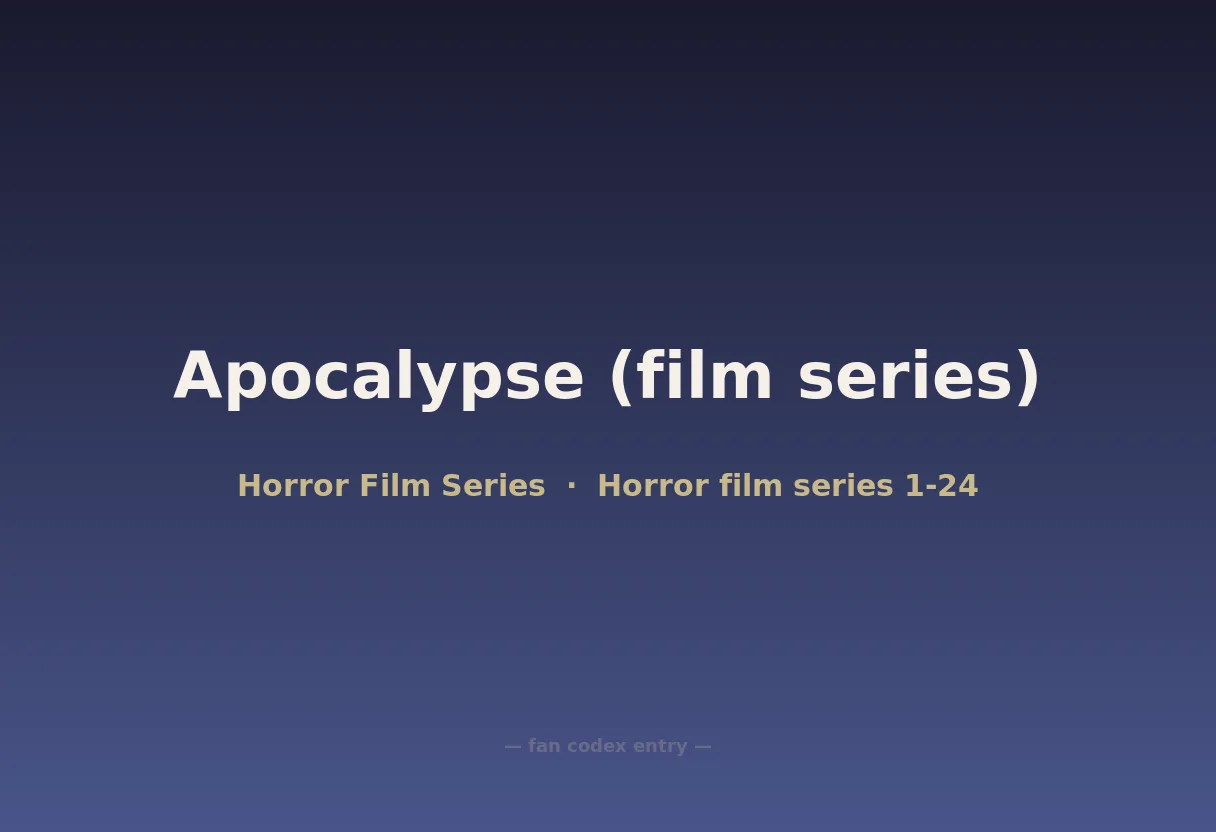 Apocalypse (film series)